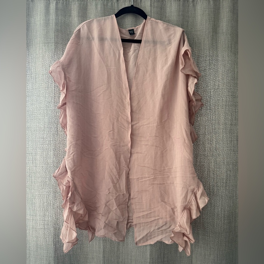 Pink Ruffled Women's Sleeveless Top